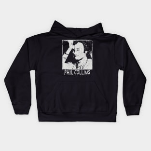 phil collins grunge retro Kids Hoodie